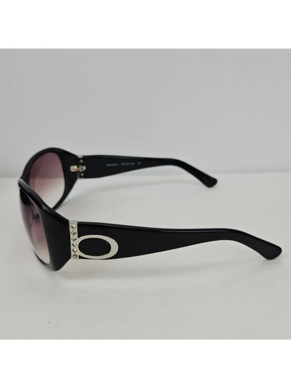 Bebe 59-14-125 Black Womens Sunglasses Frames Only 077 With Rhinestones Y2K 90s